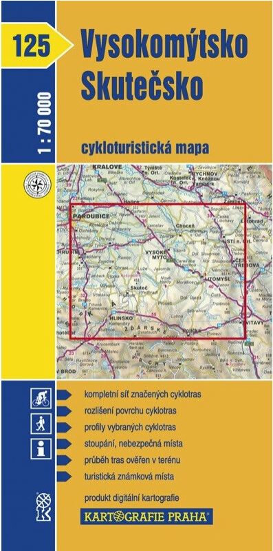 1: 70T(125)-Vysokomýtsko, Skutečsko (cyklomapa) - kolektiv autorů