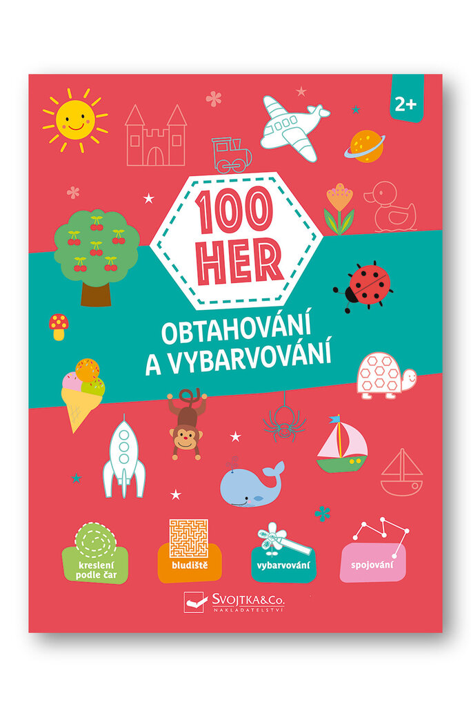 100 her Vybarvování a spojování 2+