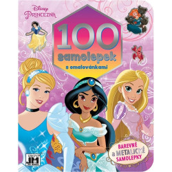 100 samolepek s omalovánkami Disney Princezny - kniha z kategorie Omalovánky