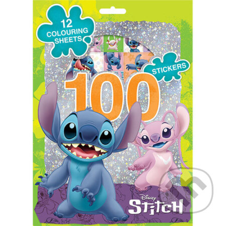 100 samolepek s omalovánkovými listy: Lilo & Stitch - kniha z kategorie Omalovánky
