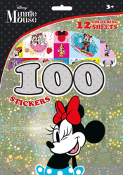 100 samolepek s omalovánkovými listy: Minnie - kniha z kategorie Omalovánky
