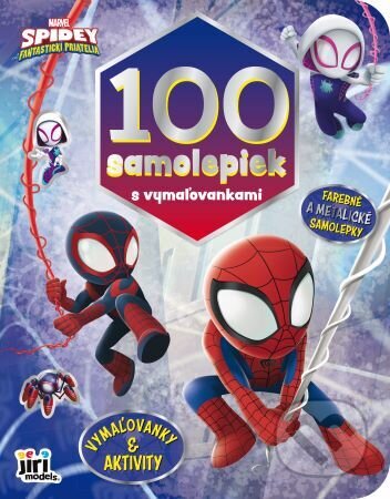 100 samolepiek s vymaľovankami