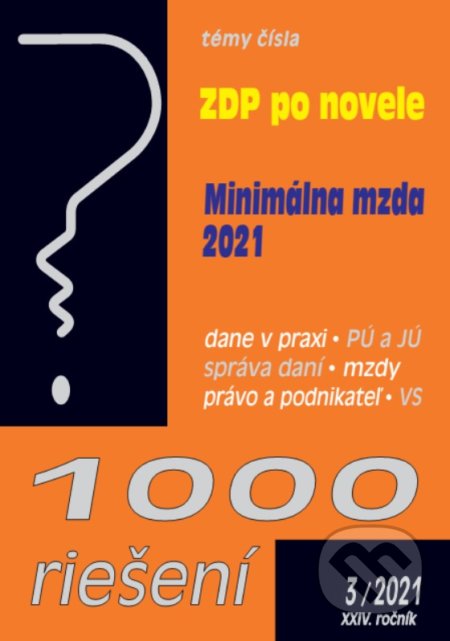 1000 riešení 3/2021 - Zákon o dani z príjmov