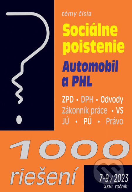 1000 riešení č. 7-9 / 2023 - Sociálne poistenie