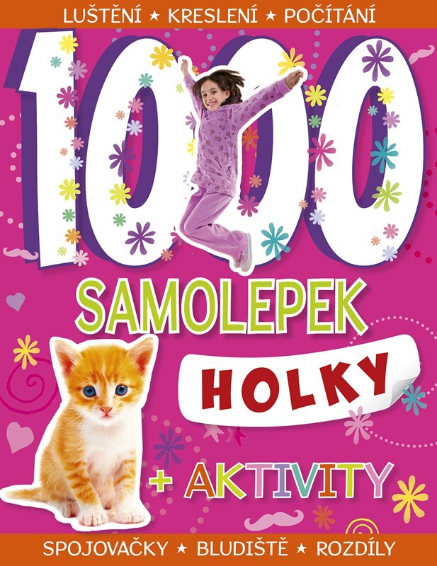 1000 samolepek Holky
