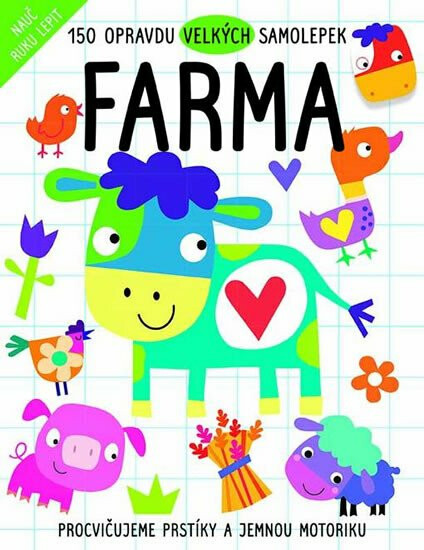 150 opravdu velkých samolepek - Farma