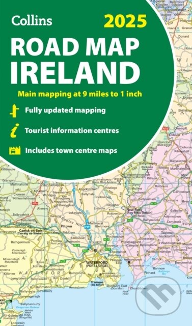 2025 Collins Road Map of Ireland (Folded Map)