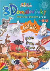 3D omalovánky Austrálie (Omalovánky a Skládačky z papíru) - kniha z kategorie Omalovánky