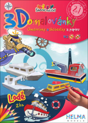 3D omalovánky Lodě (Omalovánky a Skládačky z papíru) - kniha z kategorie Omalovánky