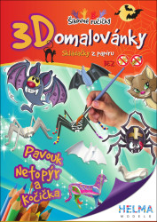 3D omalovánky Pavouk, Netopýr a kočička (Skládačky z papíru) - kniha z kategorie Omalovánky