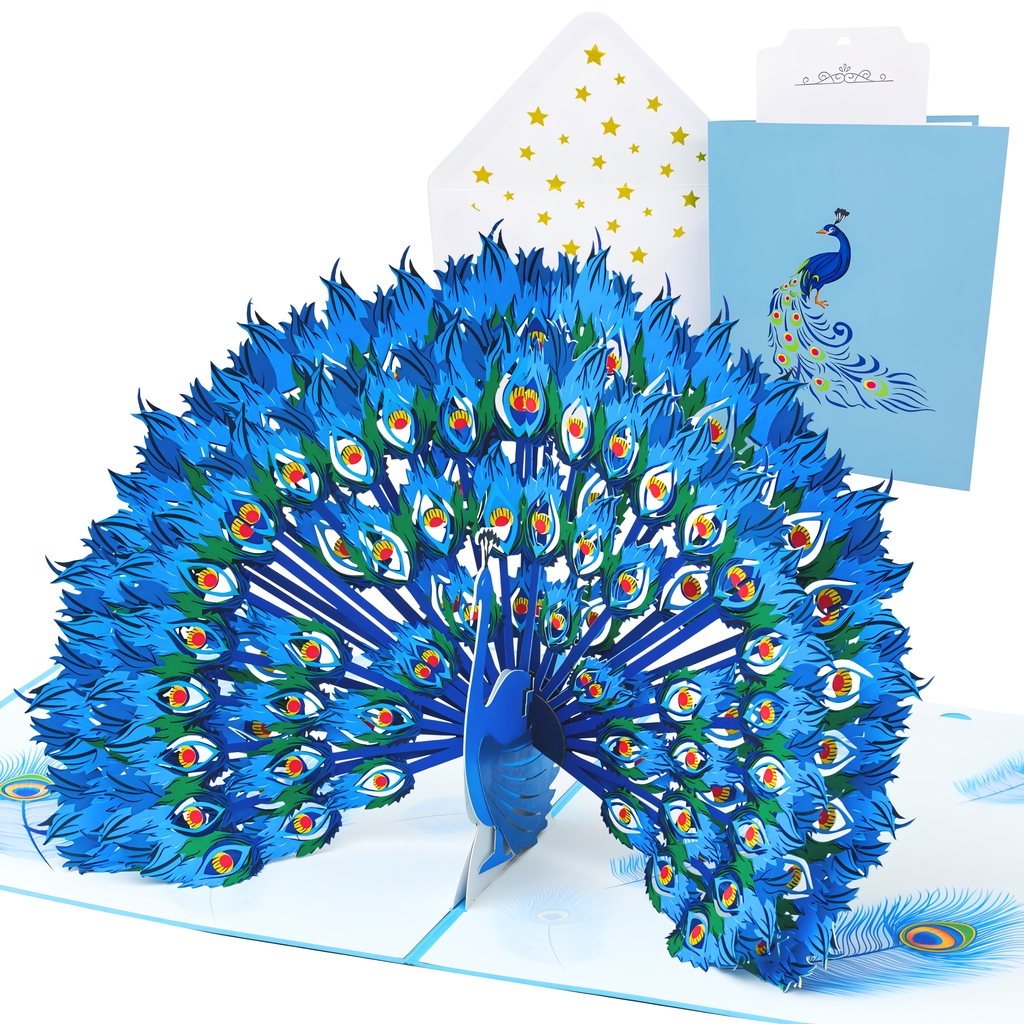 3D přání Hrdý páv