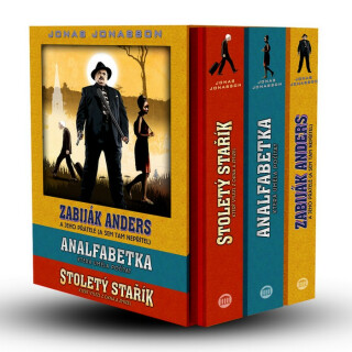 3x Jonasson: Stoletý stařík + Analfabetka + Zabiják Anders - dárkový box (komplet)