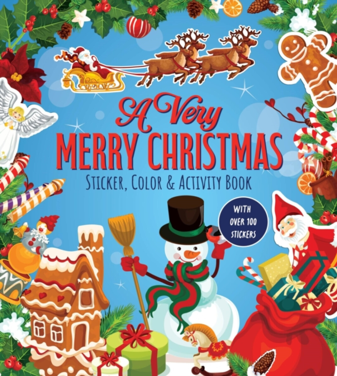 A Very Merry Christmas Sticker, Color & Activity Book