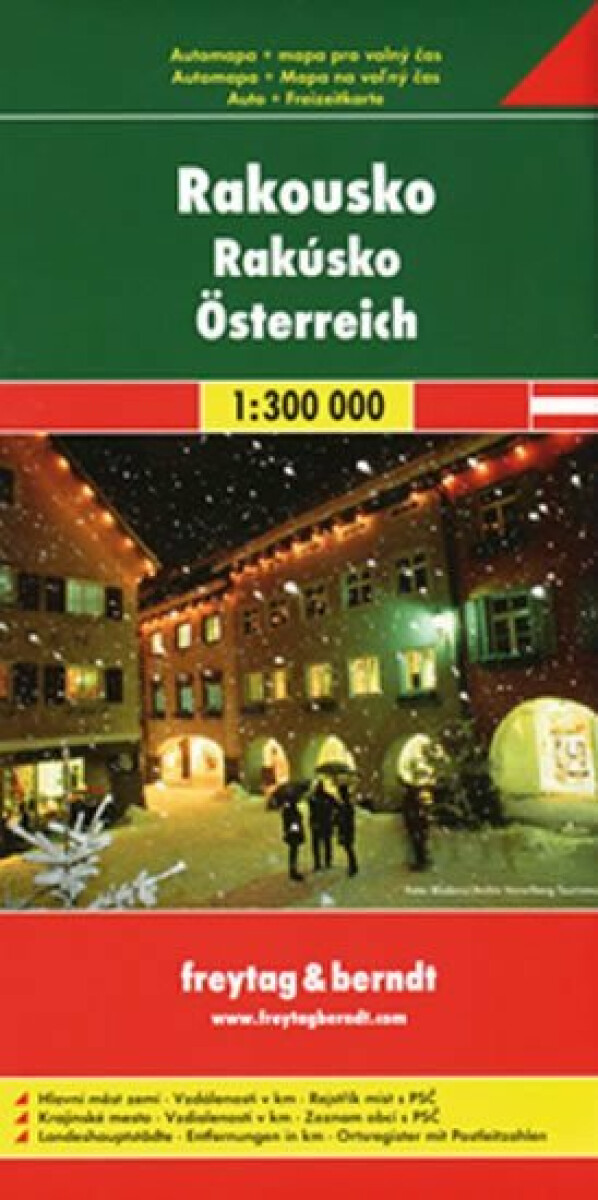 AK 710 Rakousko 1:300 000 (poškozená)