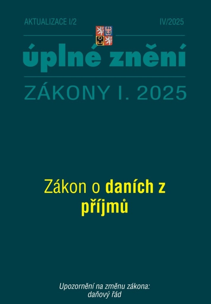 Aktualizace I/2 2025 – o daních z příjmů