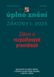 Aktualizace I/4 2025 Zákon o rozpočtových pravidlech - kniha z kategorie Právo