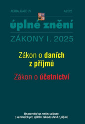 Aktualizace I/5 - Zákon o daních z příjmů, Zákon o účetnictví