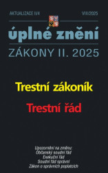 Aktualizace II/4 2025 Trestní zákoník, Trestní řád - kniha z kategorie Trestní právo