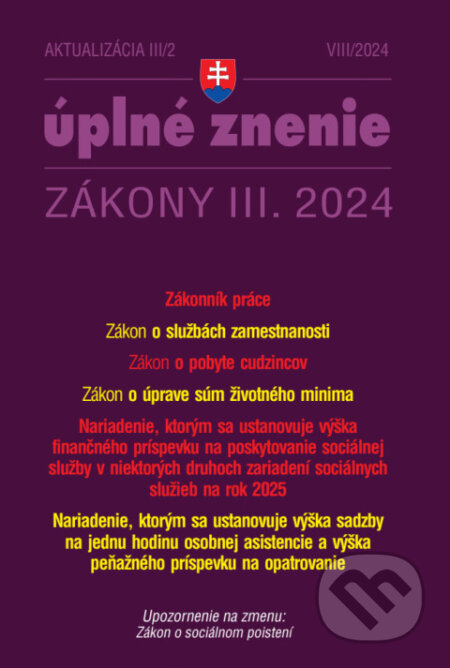 Aktualizácia III/2 / 2024
