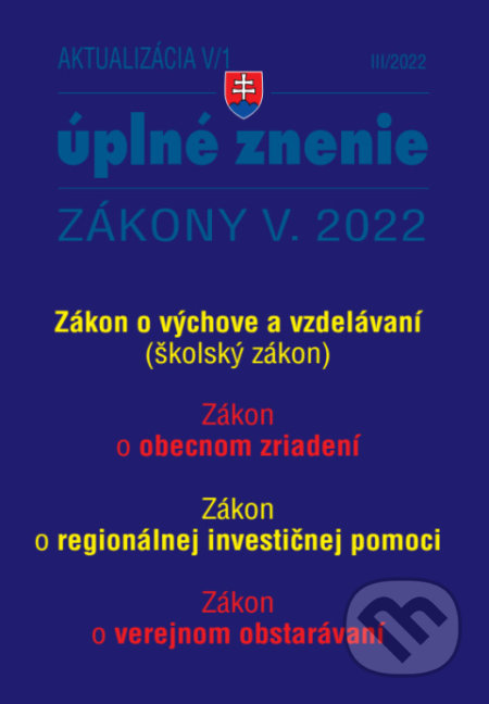 Aktualizácia V/1/2022