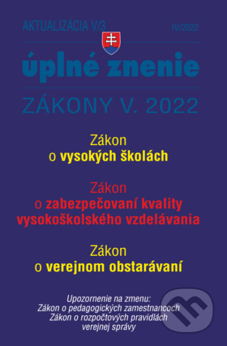 Aktualizácia V/3 / 2022