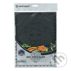 Centropen Antistress omalovánky Animals black 4 ks
