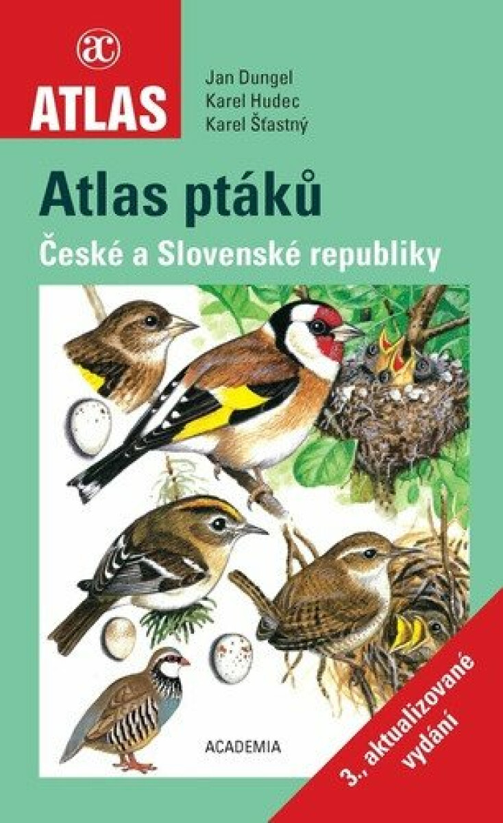 Atlas ptáků  - 3. aktualizované vydání - Jan Dungel, Karel Hudec, Karel Šťastný