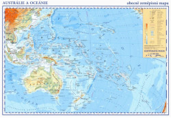 Austrálie, Oceánie (Příruční obecně zeměpisná mapa A3/1:42 mil.)