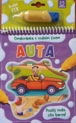 Auta: Omalovánka s vodním fixem (Použij vodu, oživ barvy!) - kniha z kategorie Omalovánky