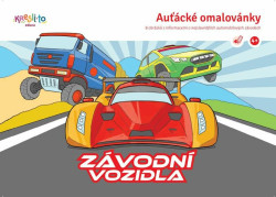 Auťácké omalovánky – Závodní auta - kniha z kategorie Omalovánky