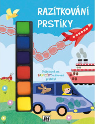 Razítkování prstíky Auto - kniha z kategorie Omalovánky