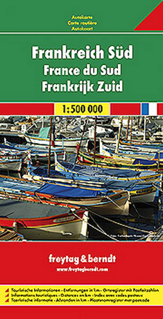 Automapa Francie jih 1:500 000