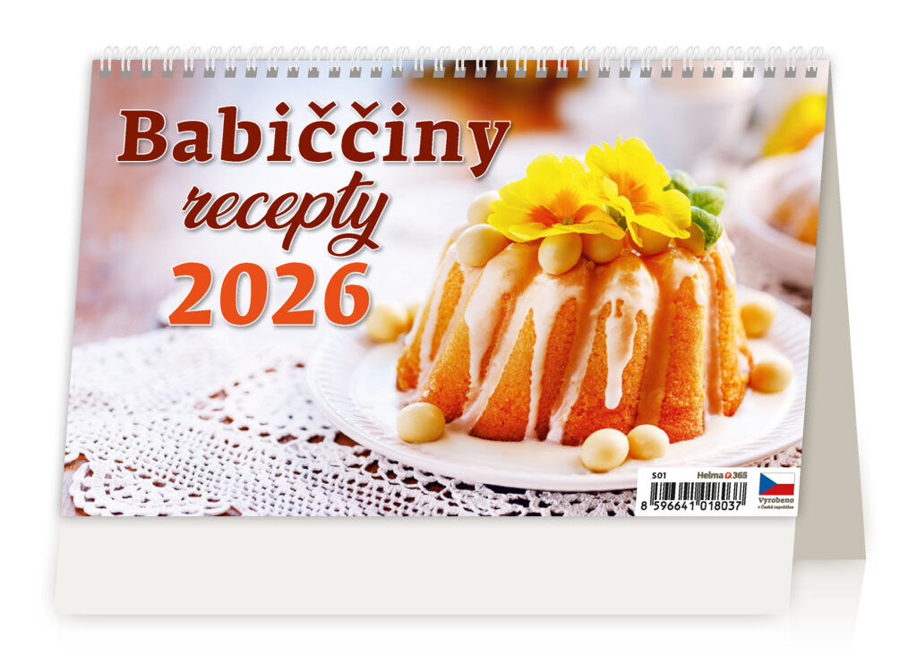 Babiččiny recepty 2026 - stolní kalendář
