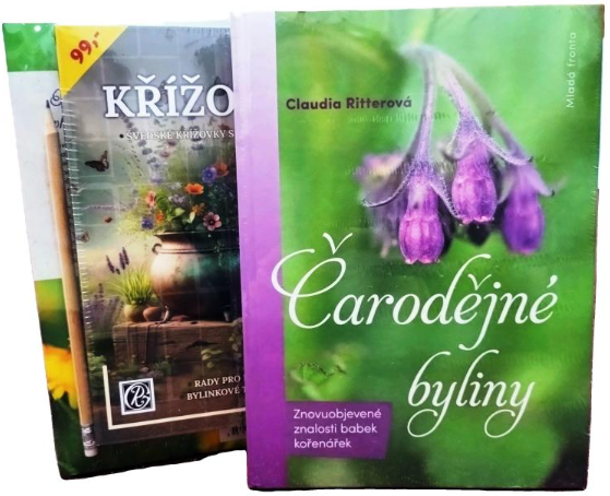Balíček Čarodějné byliny + křížovky s tužkou - Claudia Ritterová