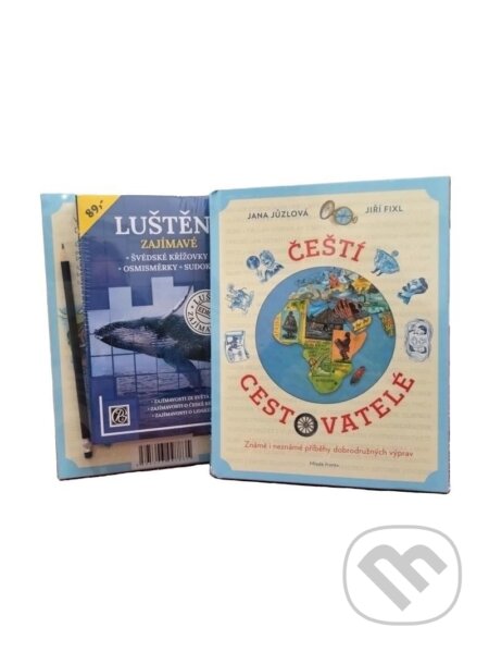 Balíček Čeští cestovatelé + křížovky s tužkou