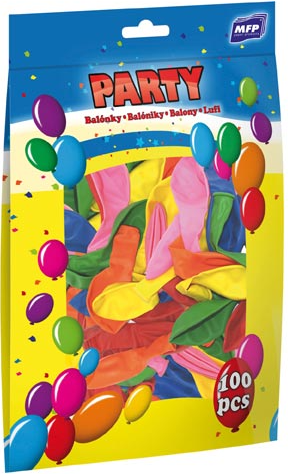 Balónek nafukovací standard 23cm Happy Birthday mix