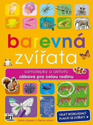 Barevná zvířata - Samolepky a aktivity zábava pro celou rodinu