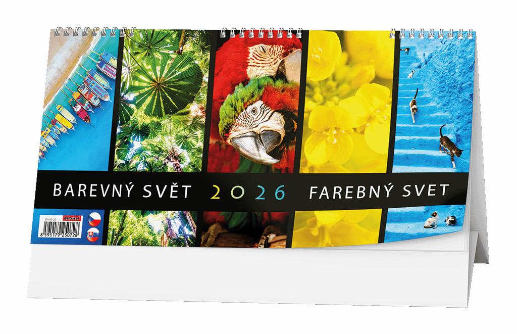 Barevný svět 2026 - stolní kalendář