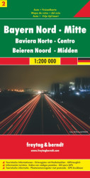 Bayern Nord & Mitte/Bavorsko-sever,střed 1:200T/automapa