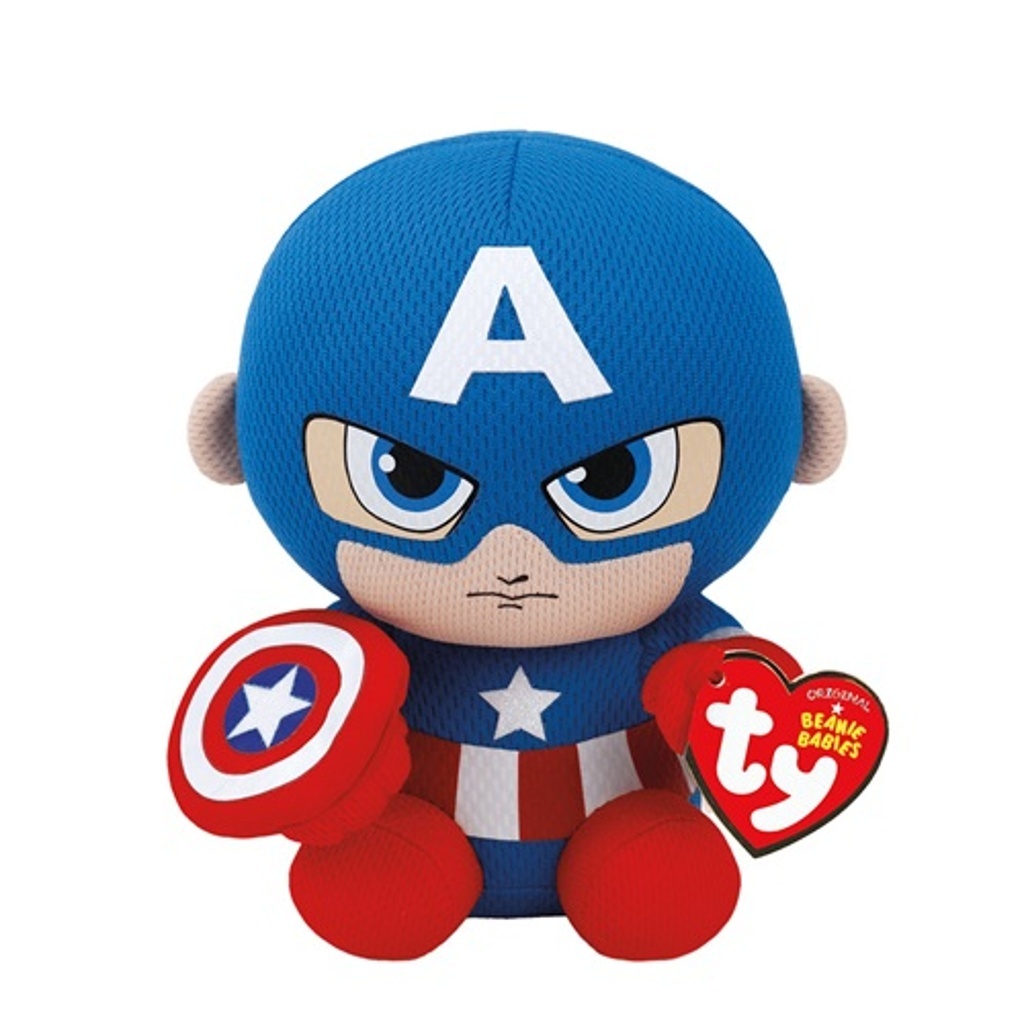 Beanie Babies Marvel CAPTAIN AMERICA 15 cm