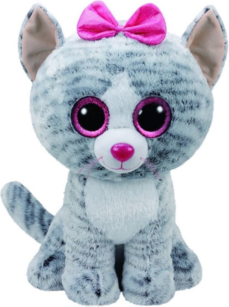 Beanie Boos Kiki šedá kočka 42 cm