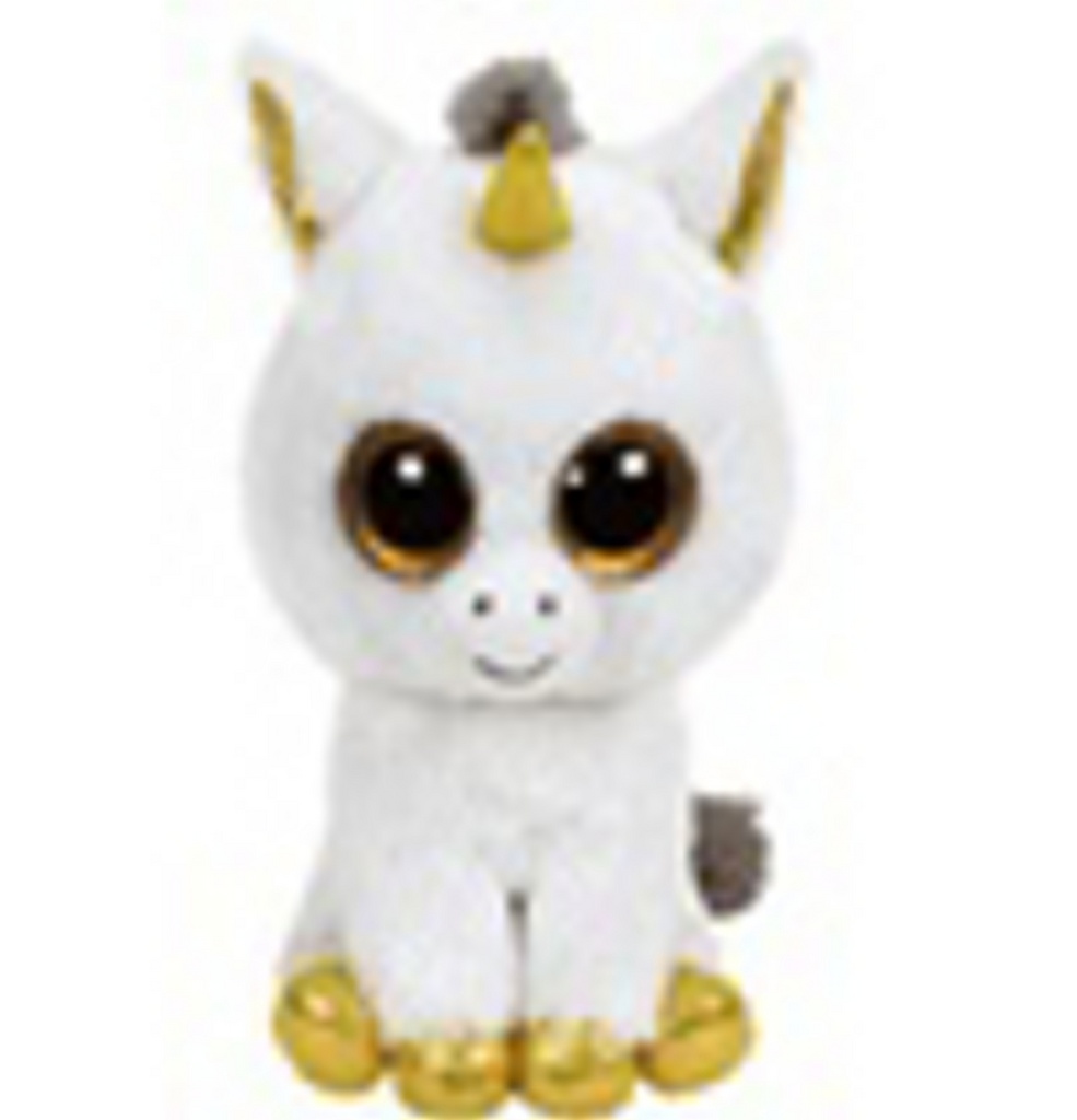 Beanie Boos Pegasus bílý jednorožec 15 cm