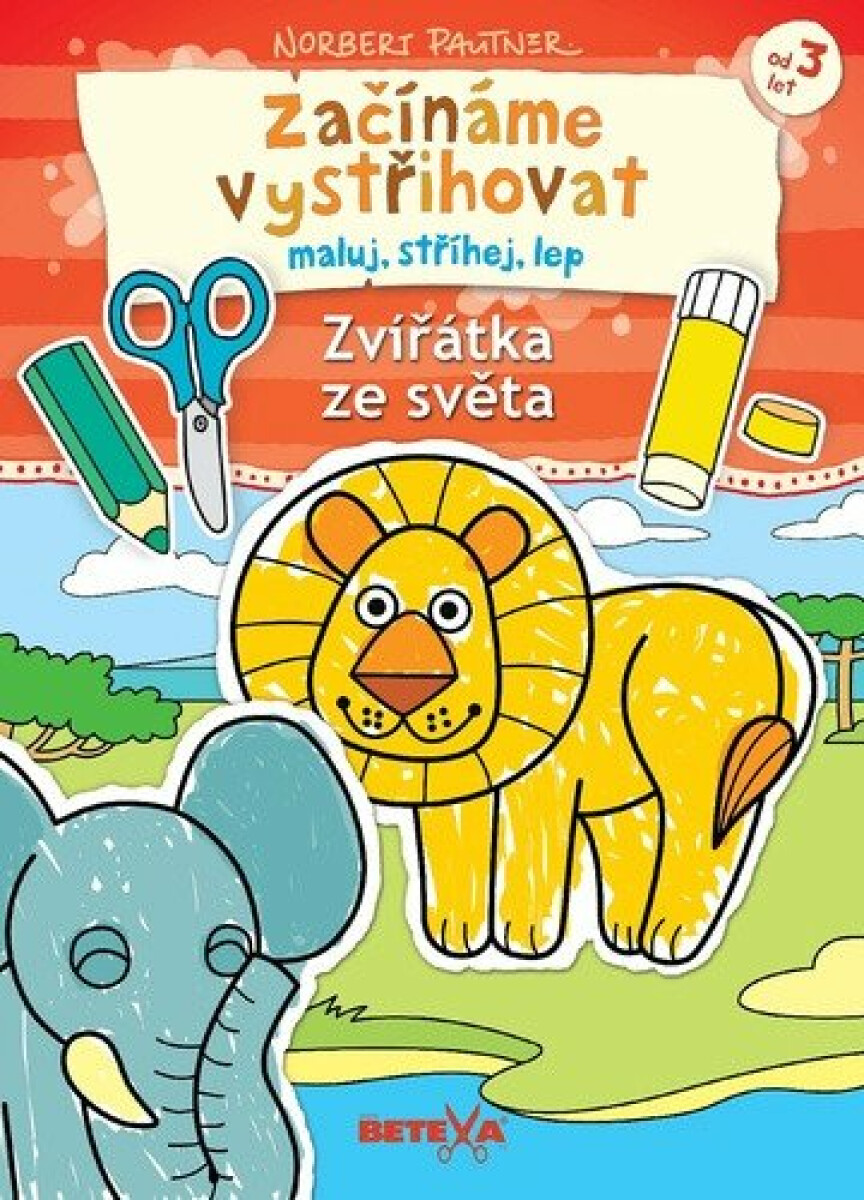 BETEXA Začínáme vystřihovat - Zvířátka ze světa
