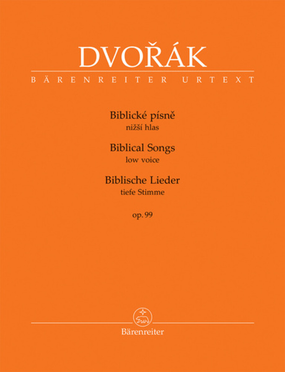 Biblické písně nižší hlas, op. 99 - Antonín Dvořák