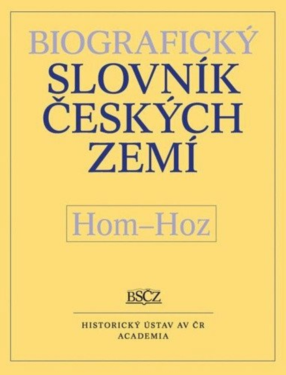 Biografický slovník českých zemí (Hom-Hoz) 26.díl - Zdeněk Doskočil