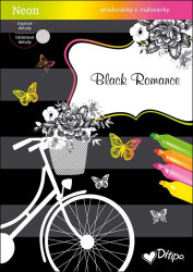 Black Romance Neon (omalovánky, třpytivé detaily) - kniha z kategorie Omalovánky