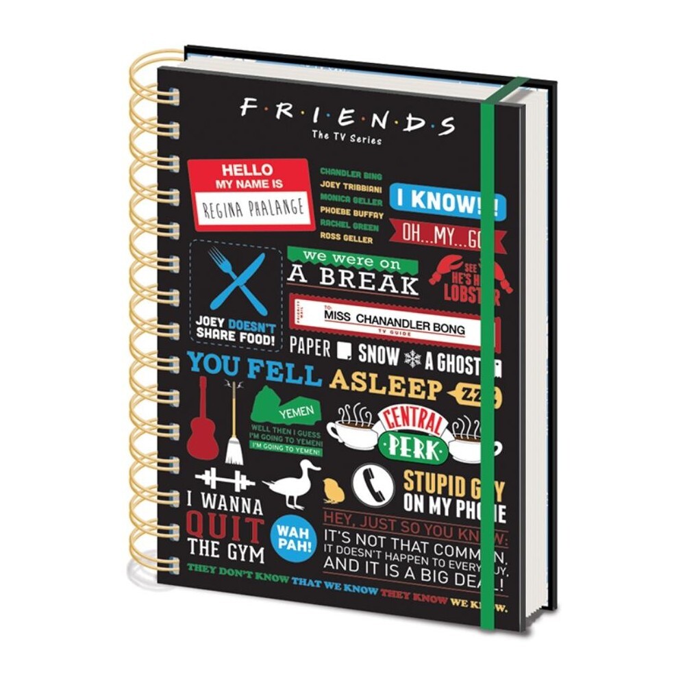 Blok A5 kroužkový linkovaný Přátelé