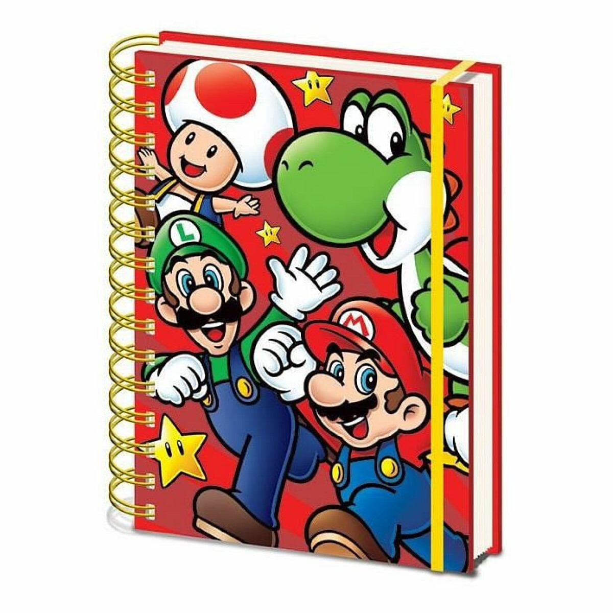 Blok A5 kroužkový Super Mario run (poškozená)
