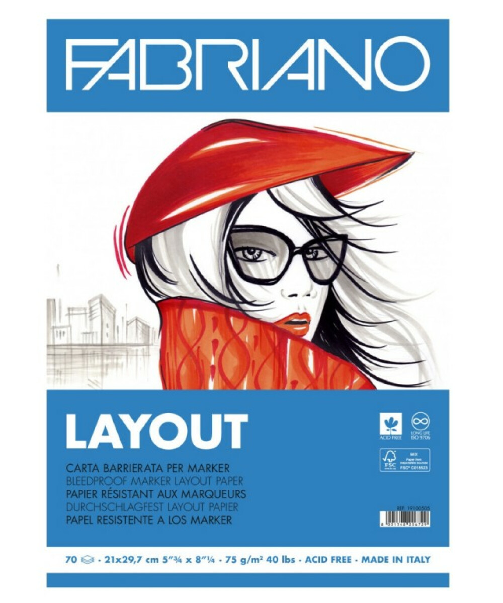 Blok pro markery a fixy Layout A3 75g