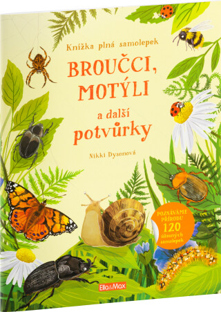 Broučci, motýli a další potvůrky - Kniha samolepek